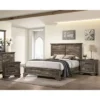 3pc Jacobi Bed With 2 Nightstands Gray - HOMES: Inside + Out