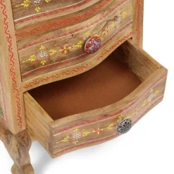 Ailey Handcrafted Boho Mango Wood 3 Drawer Nightstand Natural - Christopher Knight Home -DreamNest Store GUEST 007c4793 83ee 494e b631 fa0f2186af6c