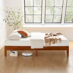12" Naturalista Grand Solid Wood Premium Platform Bed - Mellow