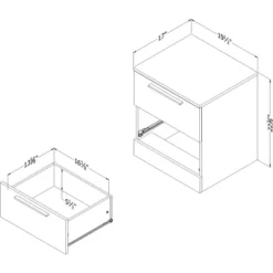 Step One Essential 2 Drawer Nightstand - South Shore -DreamNest Store GUEST 00f612a9 13df 4c74 b4ec 3377bd5ba6fb