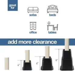 Adjustable Bed Risers - Heavy Duty Furniture Riser Set Of 4 In Heights Of 8, 5, Or 3 Inches For Table Risers, Bed Frame Risers In Black – Homeitusa 10 Adjustable Bed Risers - Heavy Duty Furniture Riser Set Of 4 In Heights Of 8, 5, Or 3 Inches For Table Risers, Bed Frame Risers In Black – Homeitusa -DreamNest Store GUEST 00f97e73 cc1f 43e4 887e 228076af958c