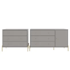 Set Of 2 Jasper 3 Sideboard Drawer Dresser And 3 Classic Drawer Dresser - Manhattan Comfort -DreamNest Store GUEST 01108f2d 473f 46fa acec e8aa9277a8ca