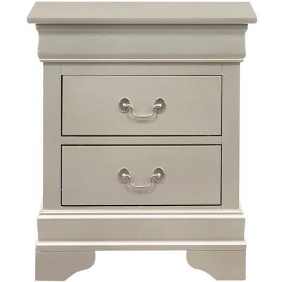 Passion Furniture Louis Philippe 2-Drawer Nightstand (24 In. H X 21 In. W X 16 In. D) 9 Passion Furniture Louis Philippe 2-Drawer Nightstand (24 In. H X 21 In. W X 16 In. D) - Image 9