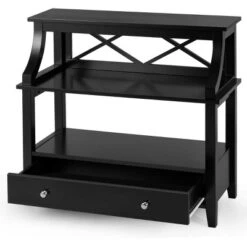 Tangkula 3-Tier End Table Storage Shelf Chair Multipurpose Side Table W/ Drawer -DreamNest Store GUEST 0227a1c9 adb3 4df8 bb0f 915aa91ef0b5