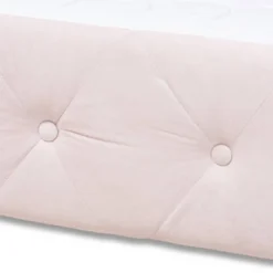 Amaya Velvet Daybed With Trundle - Baxton Studio