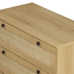 30.31" 3-Drawer Rope Braid Dresser, Oak - ModernLuxe 11 30.31" 3-Drawer Rope Braid Dresser, Oak - ModernLuxe -DreamNest Store GUEST 0260416d 9d12 4536 9ecb 56fa289a6b09