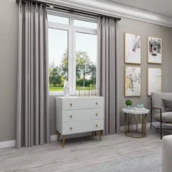 Modern 3 Drawer Wooden Chest White - Olivia & May -DreamNest Store GUEST 0288481c f994 4bd4 9b81 21704f598565