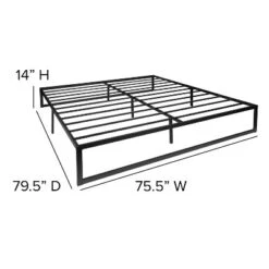 Emma And Oliver 14 Inch Twin Metal Platform Bed Frame/Steel Slat Support/No Box Spring Needed -DreamNest Store GUEST 02edbcd7 2dc8 4c93 8c34 07016c987d19 1