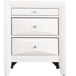 Passion Furniture Marilla 3-Drawer Nightstand (28 In. H X 17 In. W X 23 In. D) -DreamNest Store GUEST 033dd502 dc8d 400a a220 e2ebfd67d6ab