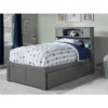 Newport Bed With 2 Urban Bed Drawers Flat Panel Footboard - AFI