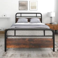 Costway Metal Platform Bed Frame Industrial Headboard Mattress Foundation 14 Costway Metal Platform Bed Frame Industrial Headboard Mattress Foundation -DreamNest Store GUEST 04920f41 73f1 4958 b587 84773cdc2e56