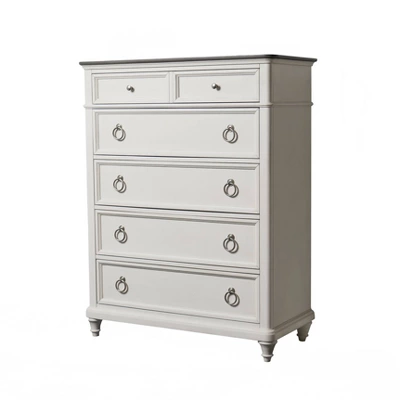 6pc Cristina Bedroom Set White - Abbyson Living 4 6pc Cristina Bedroom Set White - Abbyson Living - Image 4