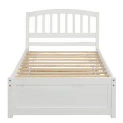 Twin Size Platform Bed Wood Bed Frame With Trundle-ModernLuxe -DreamNest Store GUEST 0520abf8 c357 4184 9a28 b15fa4d6ae31