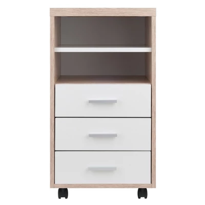 Kenner Mobile 3 Drawer Storage Cabinet Wood - Winsome 2 Kenner Mobile 3 Drawer Storage Cabinet Wood - Winsome - Image 2