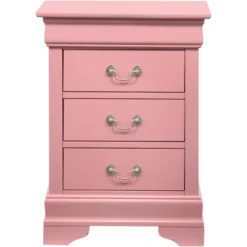 Passion Furniture Louis Philippe 3-Drawer Nightstand (29 In. H X 16 In. W X 21 In. D) -DreamNest Store GUEST 05b3faf5 b1c4 4c23 af1b e622cf95a194