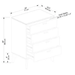 Reid 4 Drawer Chest Walnut - Linon 23 Reid 4 Drawer Chest Walnut - Linon -DreamNest Store GUEST 05d7d3ed 475d 4b26 af9d 625ab6b160d5