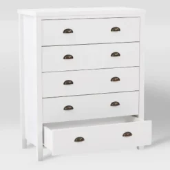 Boston 5 Drawer Dresser White - CorLiving -DreamNest Store GUEST 05edd354 60f0 42bb b031 8765c4ff95aa