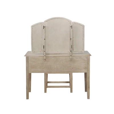 Sophie Vanity And Stool White Wash - Powell Company 5 Sophie Vanity And Stool White Wash - Powell Company - Image 5