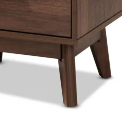 Lena Walnut Finished Wood Nightstand Brown - Baxton Studio -DreamNest Store GUEST 06609c4f 3c63 46be 9ee1 3e40f0ed8e9c