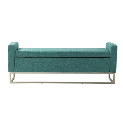 Jorge 59.1" Wide Storage Bench | ARTFUL LIVING DESIGN 4 Jorge 59.1" Wide Storage Bench | ARTFUL LIVING DESIGN - Image 4