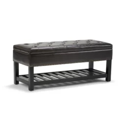 Riley Storage Ottoman Bench Faux Leather - WyndenHall -DreamNest Store GUEST 06aa767f 7959 461c 9d53 bb7b48cdd92e
