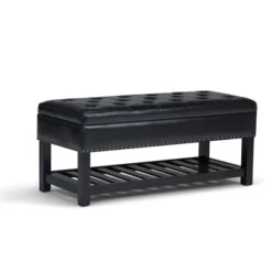 Riley Storage Ottoman Bench Faux Leather - WyndenHall -DreamNest Store GUEST 073f5519 80e3 4958 98a6 dd4f5e230b3f