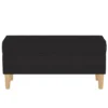 Storage Bench Twill Black - Skyline Furniture