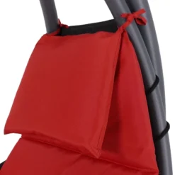 Sunnydaze Decor Sunnydaze Outdoor Hanging Chaise Floating Lounge Chair With Canopy Umbrella And Stand -DreamNest Store GUEST 085e9bb2 9289 4237 baca 1c23e35e28ca