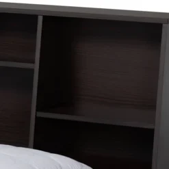 Queen Geoffrey Wood Platform Storage Bed With Shelves Dark Brown - Baxton Studio 7 Queen Geoffrey Wood Platform Storage Bed With Shelves Dark Brown - Baxton Studio -DreamNest Store GUEST 08663d84 10b9 4565 8dfb b259814b6b6b