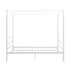 Kora Metal Canopy Bed In Full White - DHP -DreamNest Store GUEST 0875091c 541e 48b7 a794 11186c05b7c5