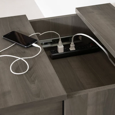 Harma End Table Gray Maple - South Shore 2 Harma End Table Gray Maple - South Shore - Image 2