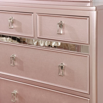Coleman 7 Drawer Dresser Rose Gold - HOMES: Inside + Out 3 Coleman 7 Drawer Dresser Rose Gold - HOMES: Inside + Out - Image 3