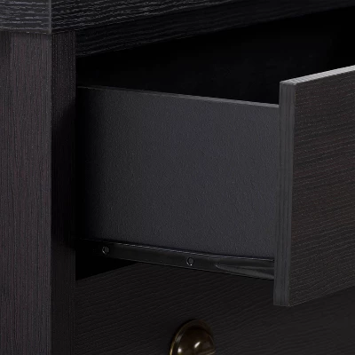 Boston 5 Drawer Dresser Black - CorLiving 8 Boston 5 Drawer Dresser Black - CorLiving - Image 8