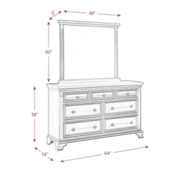 7 Drawer Trent Dresser With Mirror Set Antique Black - Picket House Furnishings 17 7 Drawer Trent Dresser With Mirror Set Antique Black - Picket House Furnishings -DreamNest Store GUEST 0bd4875b 3c26 4748 b917 cddb61501b53