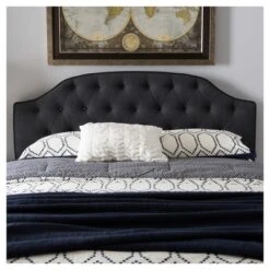 Queen Windsor Modern And Contemporary Fabric Upholstered Scalloped Buttoned Headboard Dark Gray - Baxton Studio 7 Queen Windsor Modern And Contemporary Fabric Upholstered Scalloped Buttoned Headboard Dark Gray - Baxton Studio -DreamNest Store GUEST 0ce8595a a18d 4c7b b2e6 d54f28b3ea15