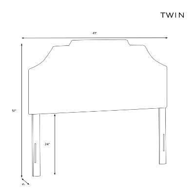Ever Notched Border Headboard In Patterns - Skyline Furniture 5 Ever Notched Border Headboard In Patterns - Skyline Furniture - Image 5