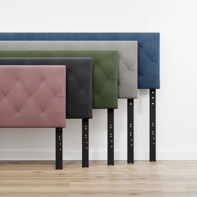 Jane Adjustable Velvet Upholstered Headboard - Brookside Home 4 Jane Adjustable Velvet Upholstered Headboard - Brookside Home - Image 4