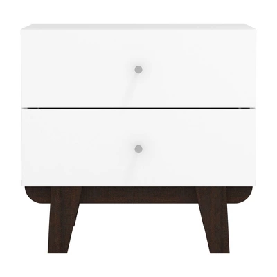 Kincaid Wood 2 Drawer Nightstand Matte White - Hillsdale Furniture 2 Kincaid Wood 2 Drawer Nightstand Matte White - Hillsdale Furniture - Image 2
