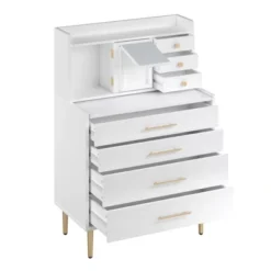 Vanity Makeup Table With Mirror, Storage Dresser With 7 Drawers-ModernLuxe -DreamNest Store GUEST 0f7e712d e79a 4590 8b24 4d58d615d95b