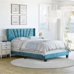 Ariana Velvet Upholstered Platform Bed Frame - Eco Dream -DreamNest Store GUEST 0fb2d659 9986 4a7c 8a24 206dee7a5ca4