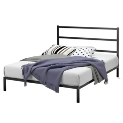 Costway Twin/Full Metal Bed Platform Frame Heavy Duty Mattress Foundation W/Headboard -DreamNest Store GUEST 10c11ade a13e 40e6 bc30 902268861a28