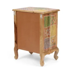 Ailey Handcrafted Boho Mango Wood 3 Drawer Nightstand Natural - Christopher Knight Home -DreamNest Store GUEST 110cf7e6 7613 401d 89e3 e97fb2933bed