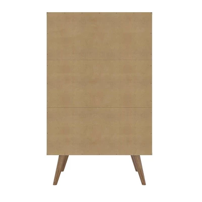 Set Of 2 Amber 6 Drawer Double Wide Dresser And 4 Tall Drawer Dresser - Manhattan Comfort 8 Set Of 2 Amber 6 Drawer Double Wide Dresser And 4 Tall Drawer Dresser - Manhattan Comfort - Image 8