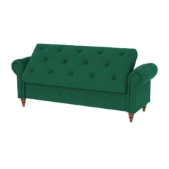 Cecily 63" Button-Tufted Large Storage Ottoman Upholstered Velvet Bench Features Rolled Arms, Window Seating, And Solid Wood Legs-Maison Boucle -DreamNest Store GUEST 1132b635 1e8e 42cd 81af db16e939c28c