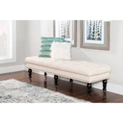 62" Isabelle Bench - Linon -DreamNest Store GUEST 114be363 2802 44c2 904c 2bc939c37d1d