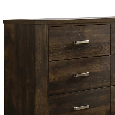 59" Elettra Dresser Rustic Walnut - Acme Furniture 4 59" Elettra Dresser Rustic Walnut - Acme Furniture - Image 4