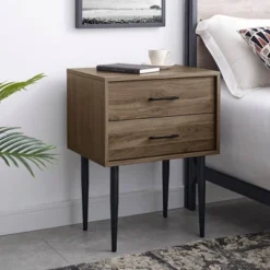Ora Mid-Century Modern 2 Drawer Nightstand - Saracina Home -DreamNest Store GUEST 115b5d28 bff2 432a 873d c9ae704d93cf
