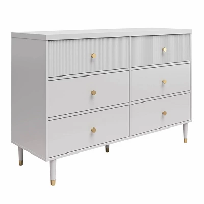 Elizabeth 6 Drawer Dresser Gray - CosmoLiving By Cosmopolitan 2 Elizabeth 6 Drawer Dresser Gray - CosmoLiving By Cosmopolitan - Image 2