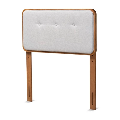 Twin Palina Upholstered And Wood Headboard - Baxton Studio 5 Twin Palina Upholstered And Wood Headboard - Baxton Studio - Image 5