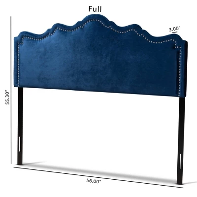Nadeen Velvet Headboard - Baxton Studio 1 Nadeen Velvet Headboard - Baxton Studio